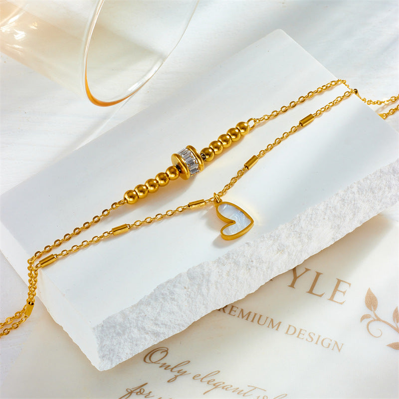 heart chain double layer