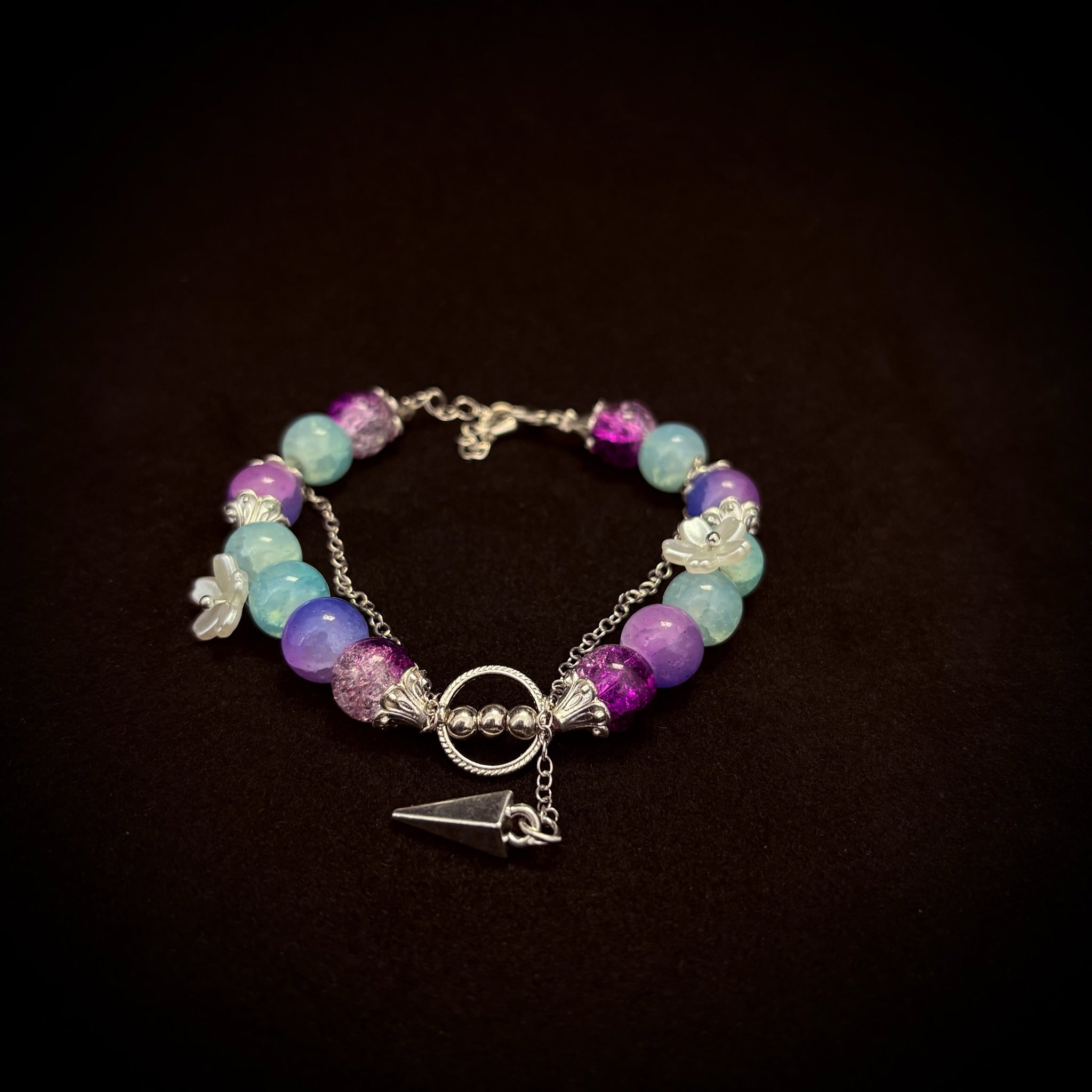 bohemian crystal beaded anklet