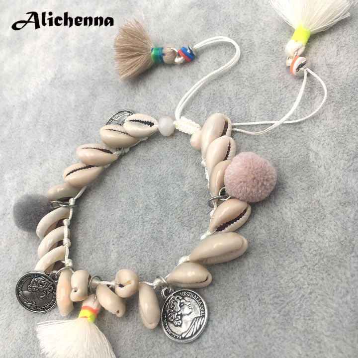 seashell anklet