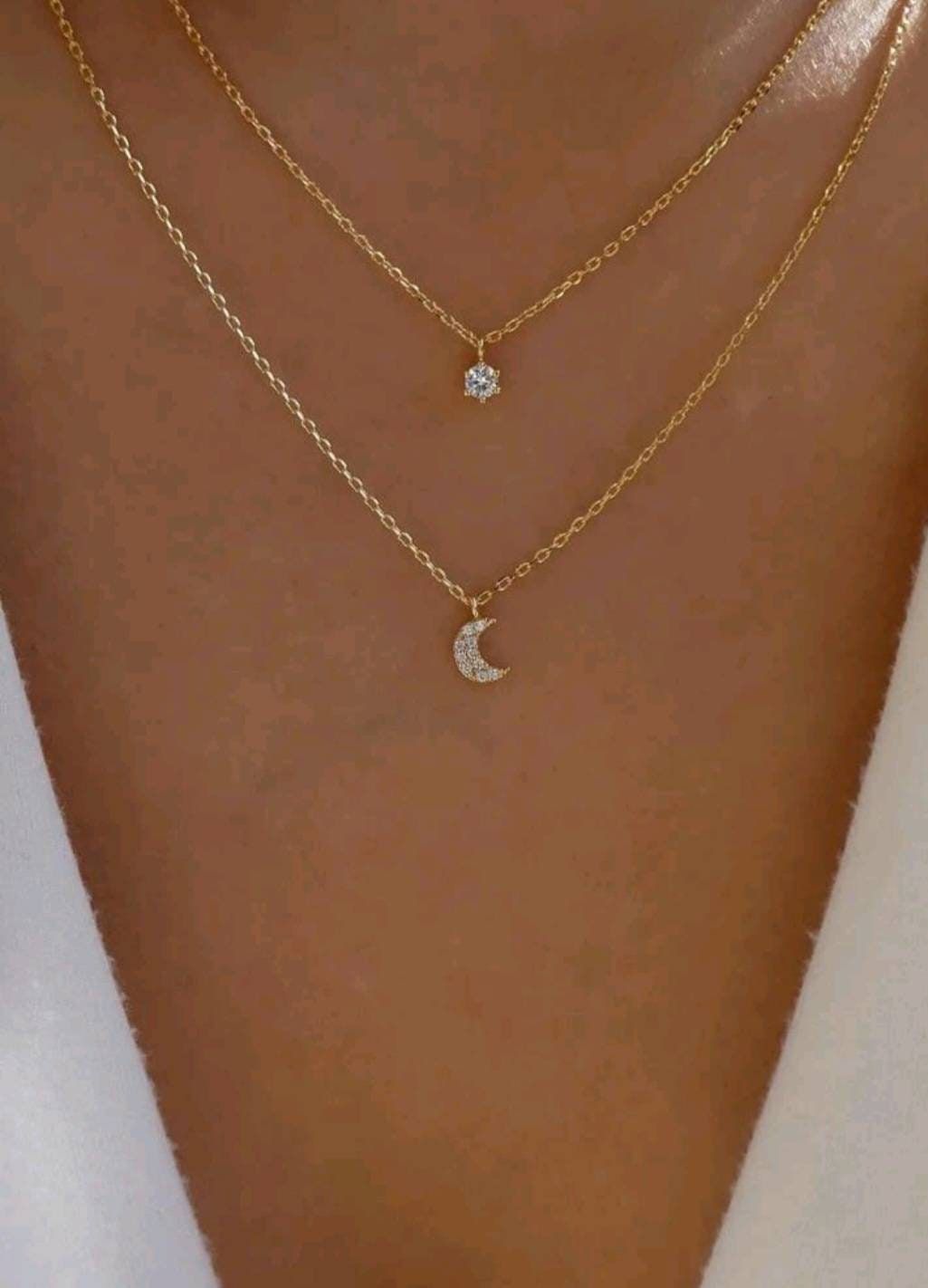 layered star anklet