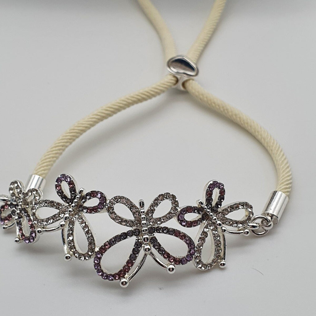 butterfly crystal bracelet sparkling
