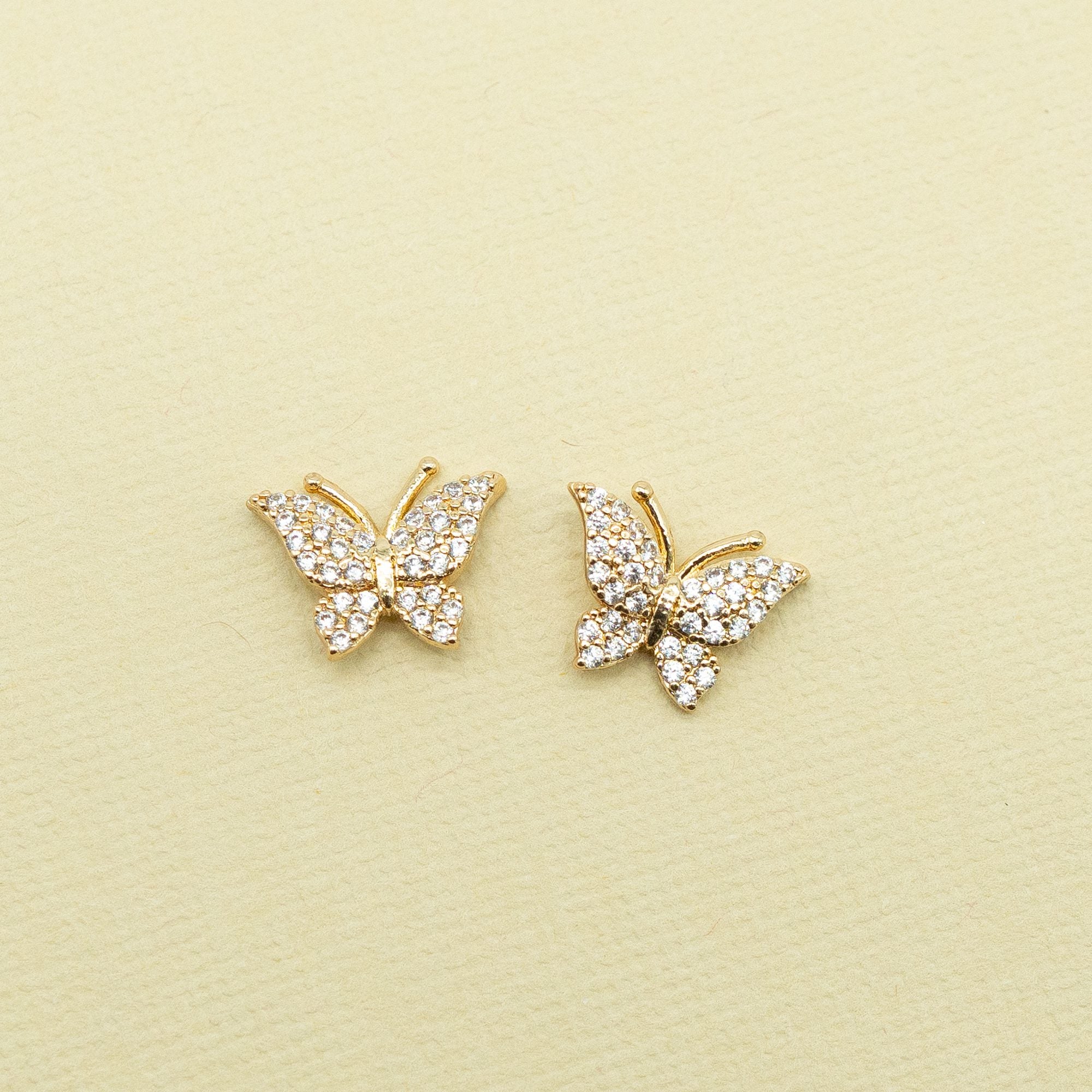 butterfly stud earrings