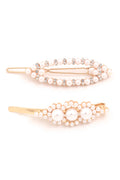 pearl hair clip set