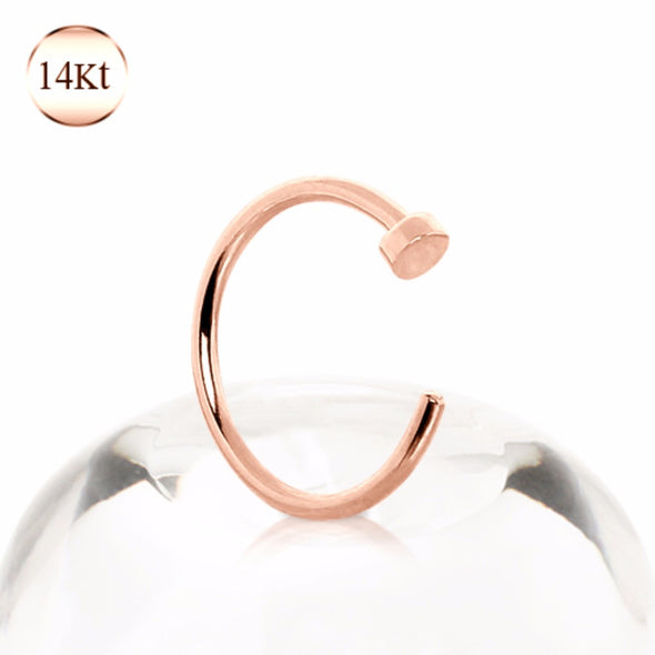 rose gold nose ring