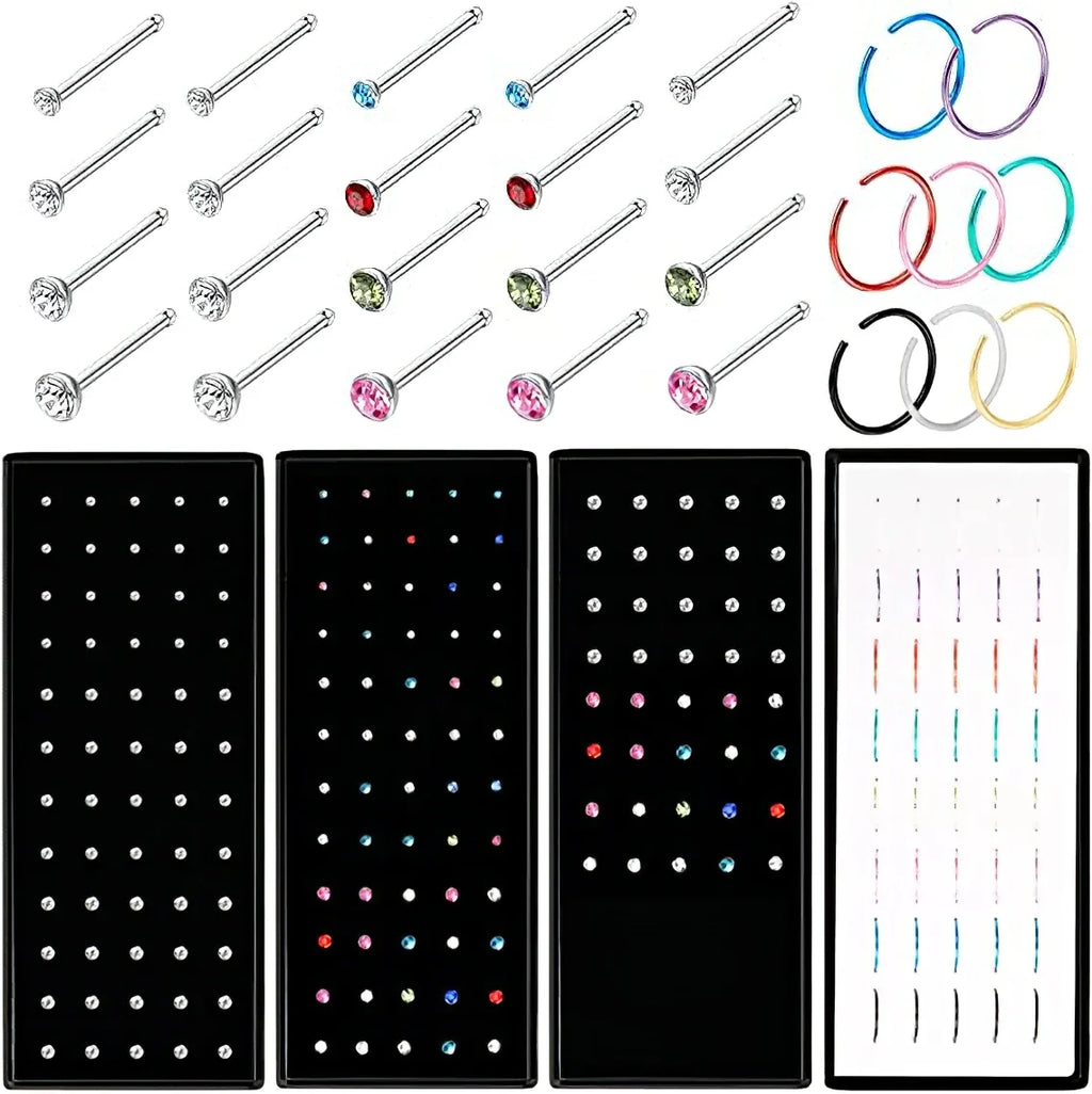 crystal nose clip — dainty no-piercing nose stud