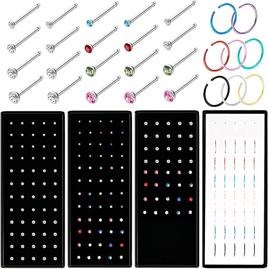 crystal nose clip — dainty no-piercing nose stud