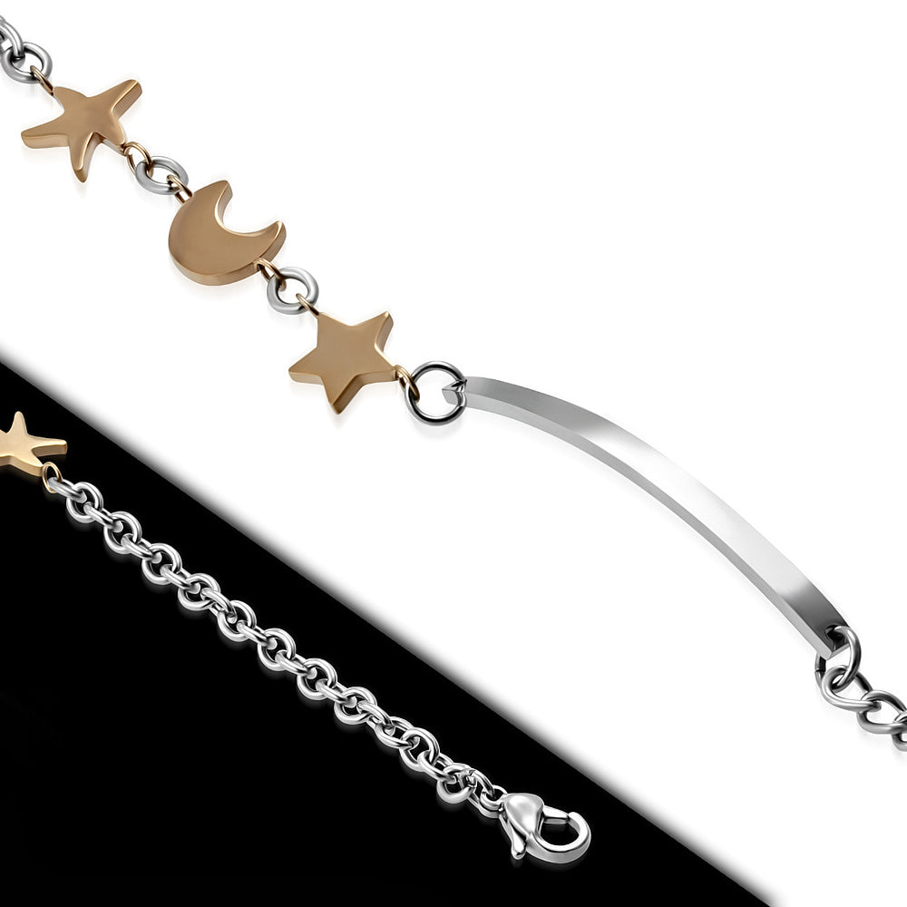 star moon bracelet celestial