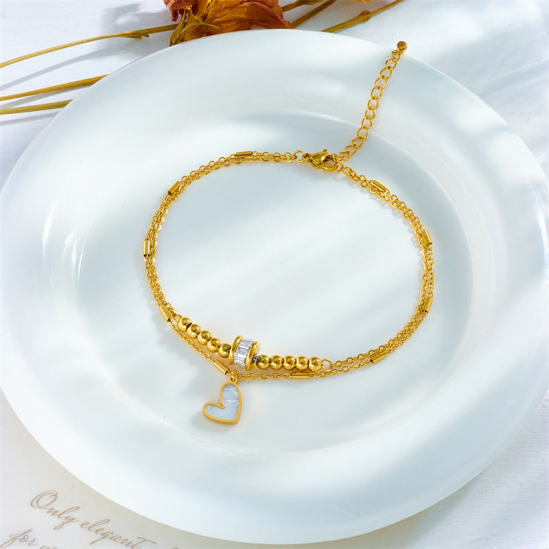 heart chain double layer