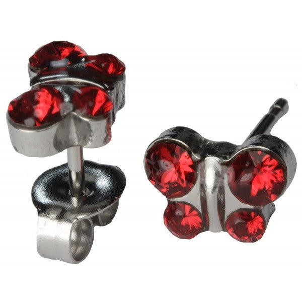 butterfly stud earrings
