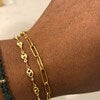 crystal beads moon anklet set