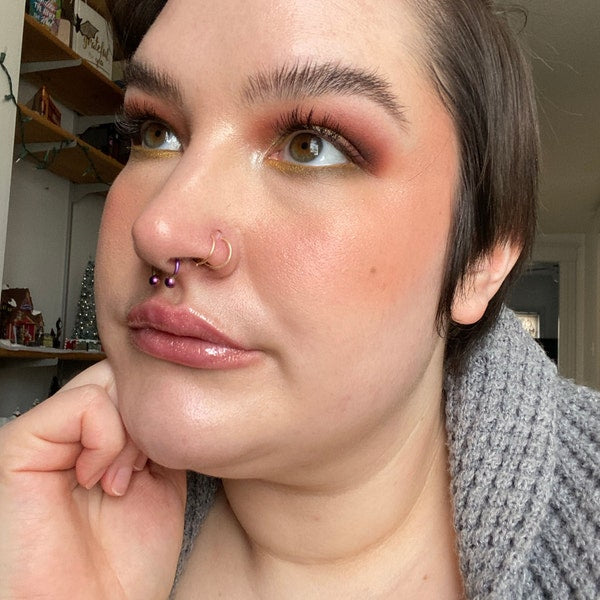 gold nose ring hoop