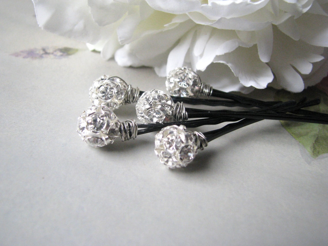 rhinestone side hair clip