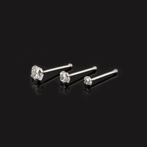 tiny crystal nose stud