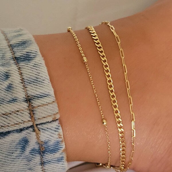 bead chain anklet set