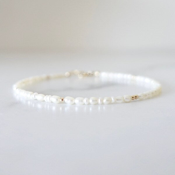 pearl ankle bracelet