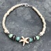 starfish beach anklet crystal