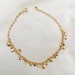 crystal beads moon anklet set