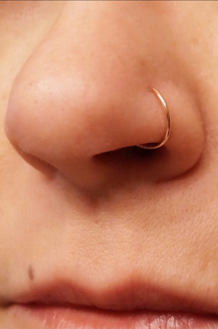 rose gold nose ring