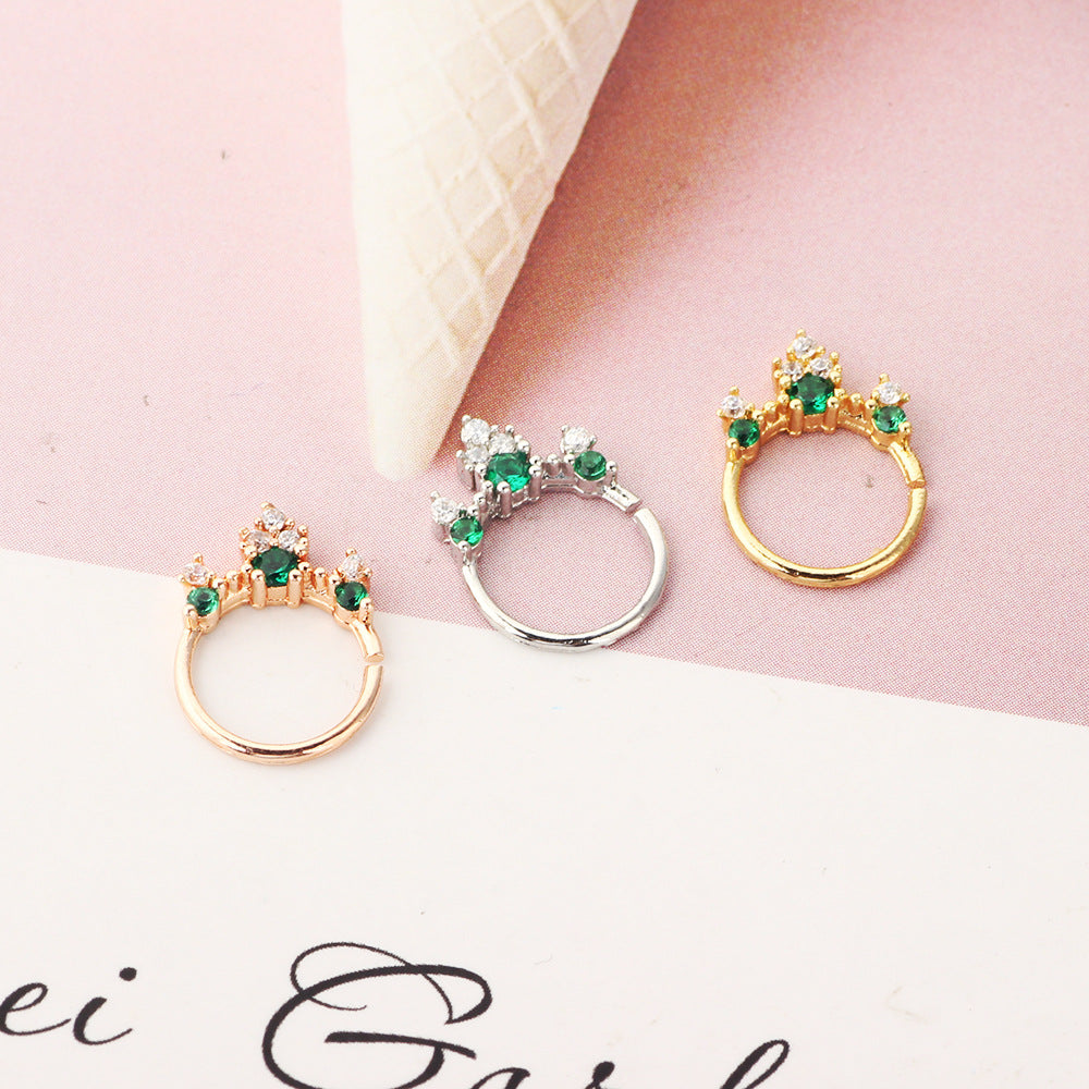 Diamond Crystal Nose Ring — Sparkling Faux Nose Stud