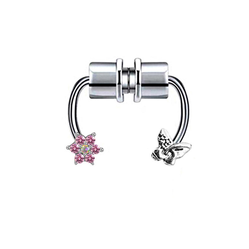 U-Shaped Nose Ring Hoop — Sleek Stainless Steel Septum Ring
