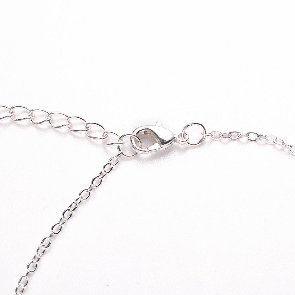 Bohemian Crystal Anklet close-up detail