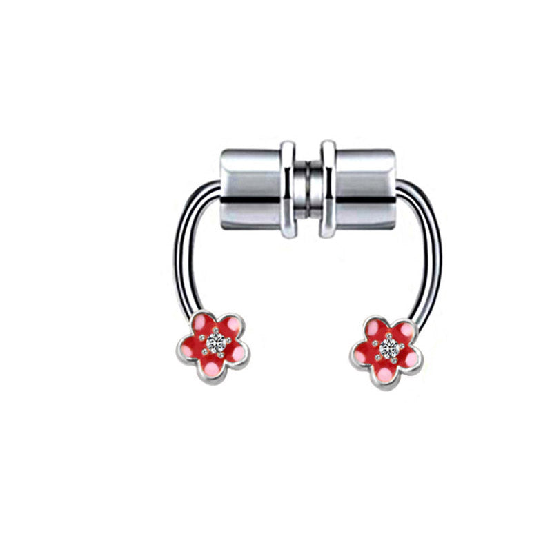 U-Shaped Nose Ring Hoop from different angle