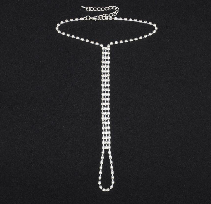 Rhinestone Beach Anklet lifestyle shot