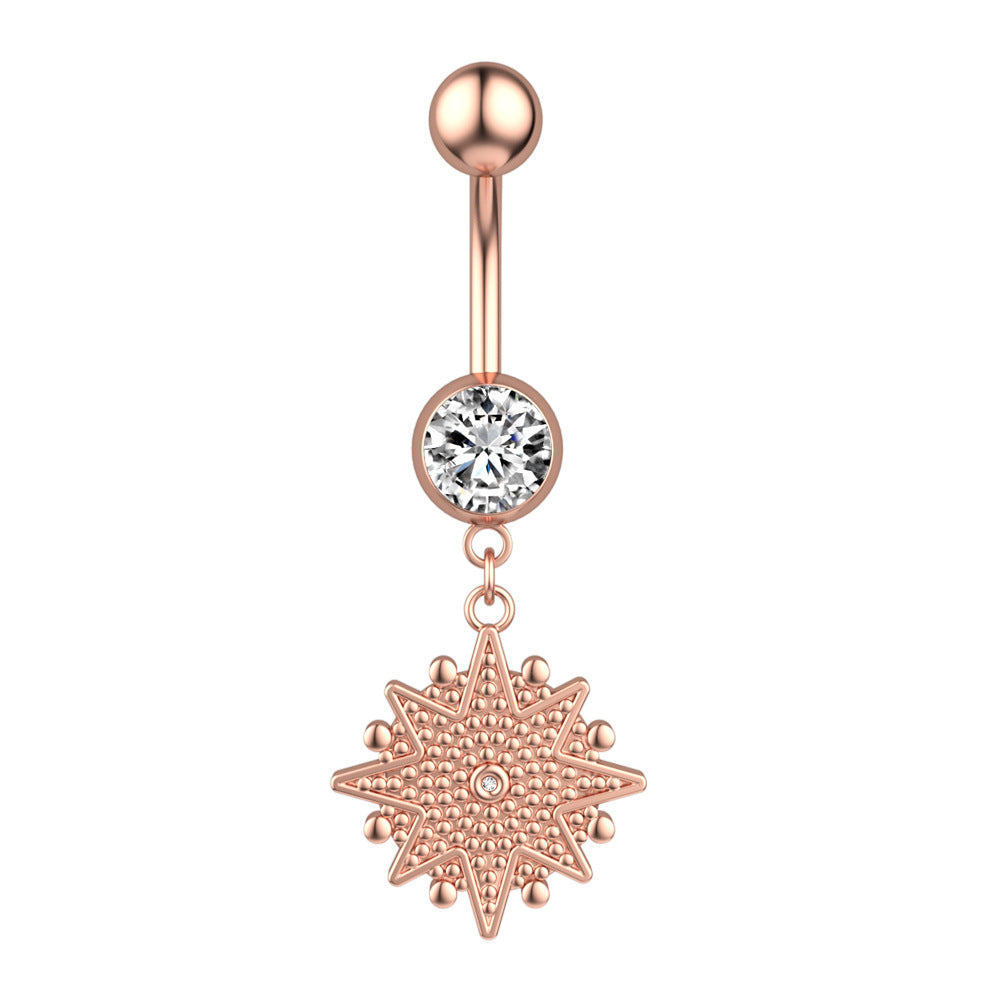 Celestial Star Belly Button Ring lifestyle shot