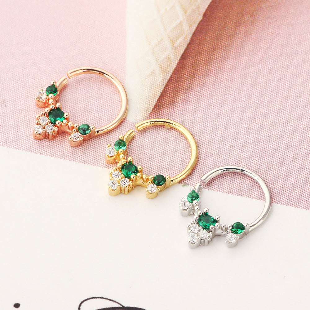 Diamond Crystal Nose Ring lifestyle shot