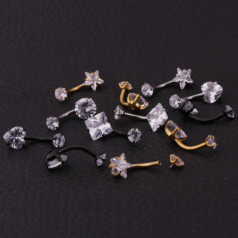 Crystal Zircon Belly Button Ring product image 5