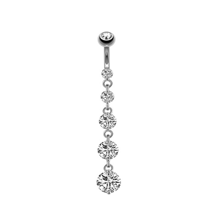 Crystal Heart Belly Button Ring product image 5