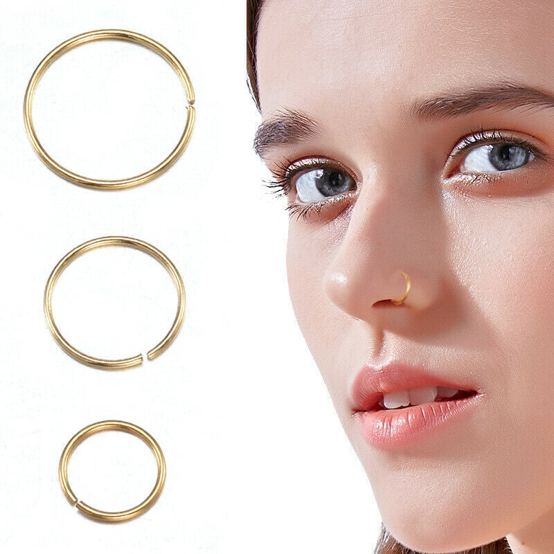 Stainless Steel Nose Ring Hoop Set product image 5