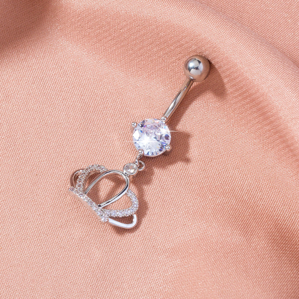 Crown Crystal Belly Button Ring product image 5