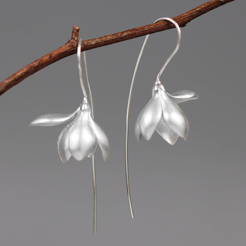 Magnolia Flower Drop Earrings product image 5