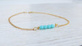 turquoise beach anklet