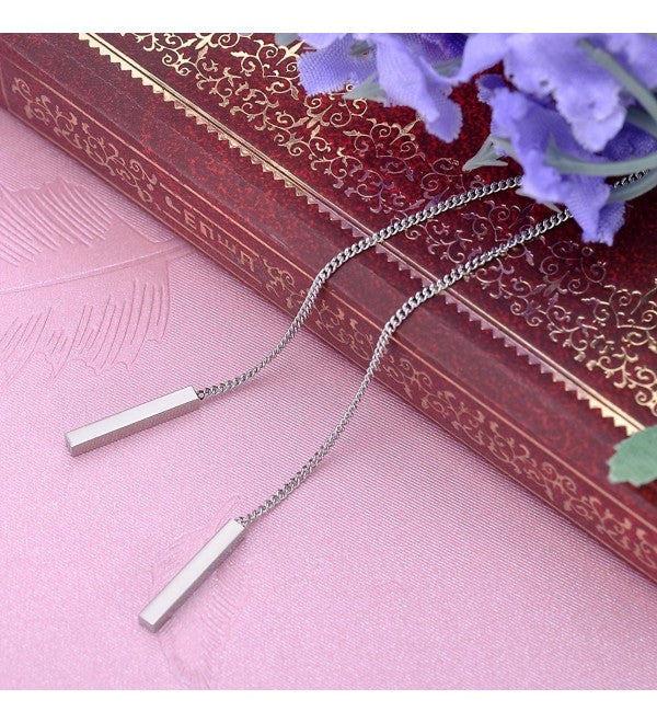 chain thread earrings